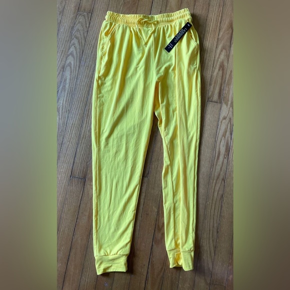NWT Legging Depot Yellow Joggers - Picture 3 of 3